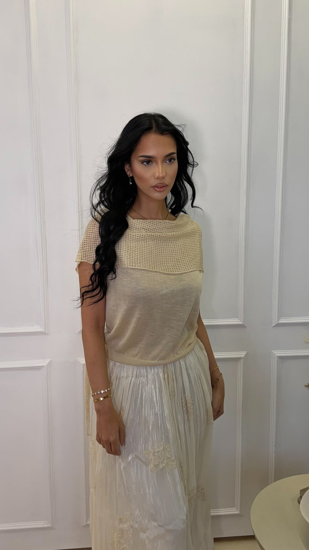 Layered Knit Top