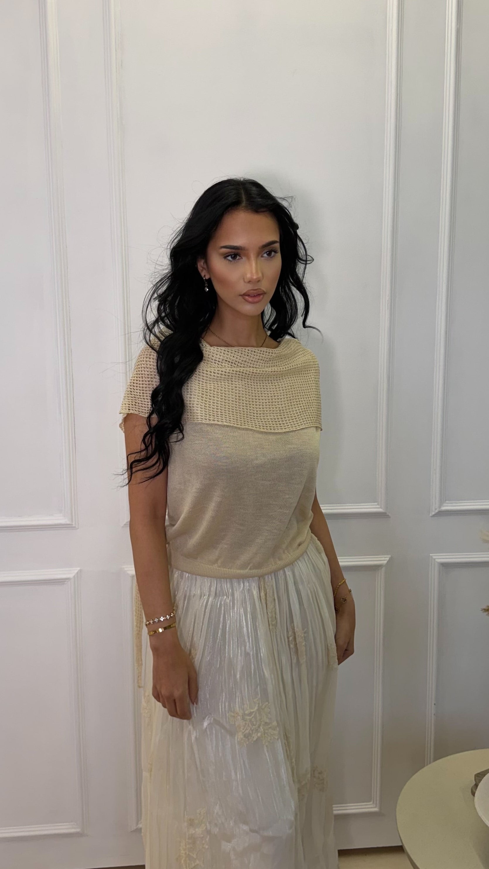 Layered Knit Top
