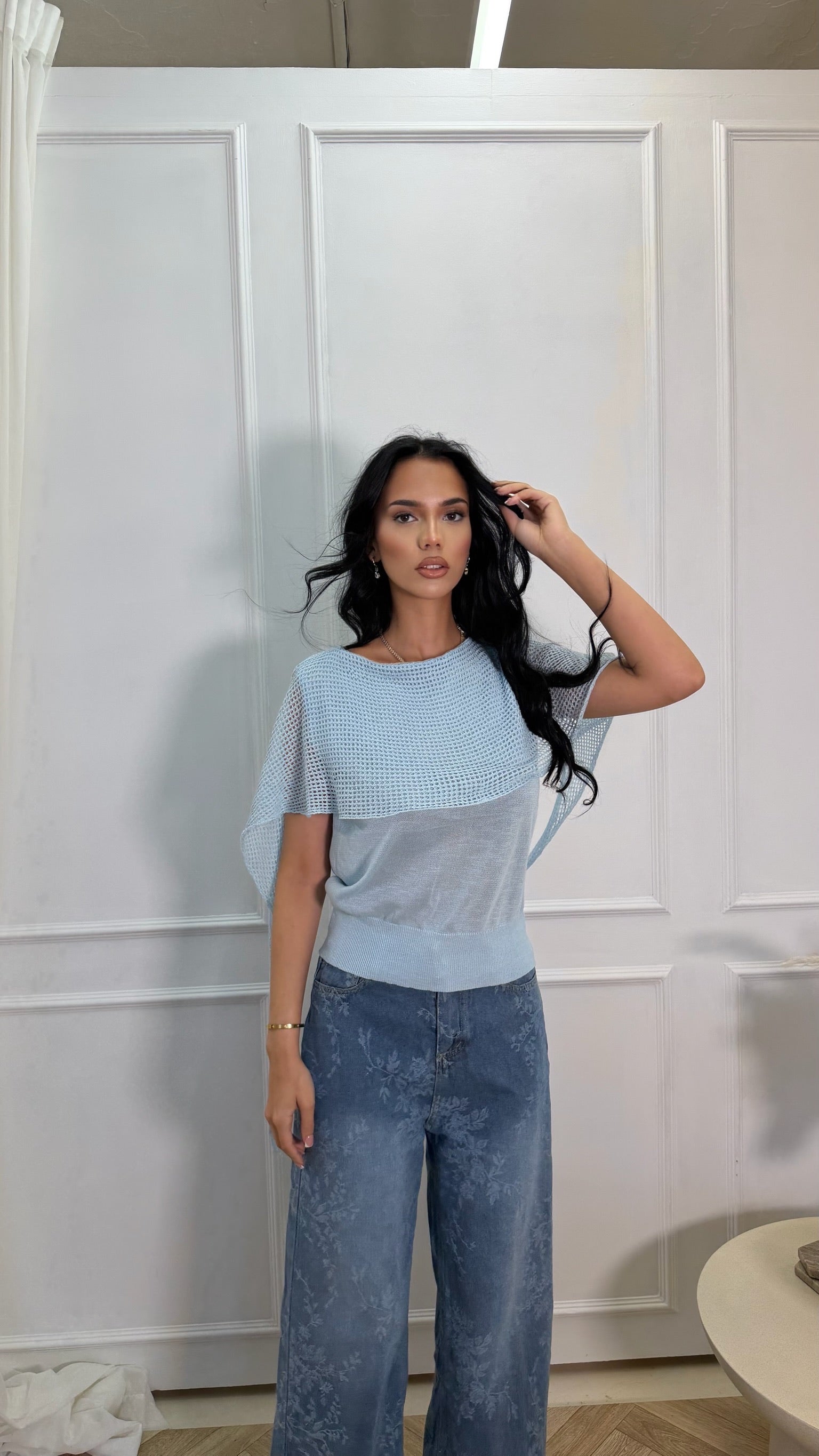 Layered Knit Top